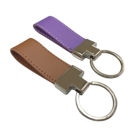 Porta-chaves de couro personalizado - Porta-chaves de couro