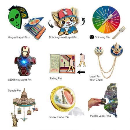 Custom Lapel Pins with Special Functions - Enamel Pin Manufacturer