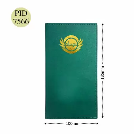 Porte-reçus en cuir - Porte-reçus en cuir émeraude