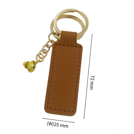 the dimension of a leather keychain converter