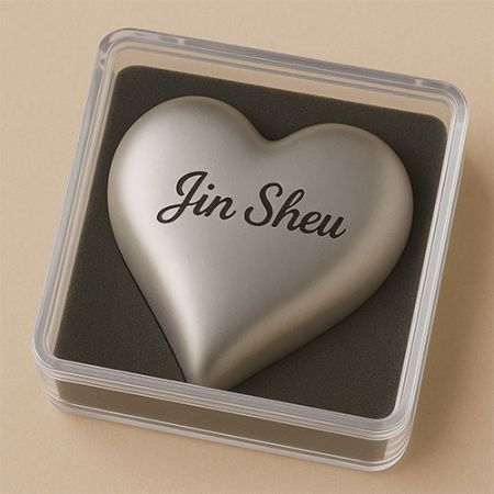 종이무게 제작자 맞춤형 종이무게, 검은색 폼 삽입이 있는 플라스틱 상자