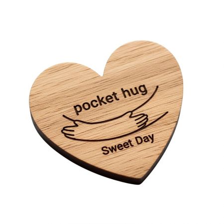 Heart pocket hug for sympathy, farewell, or long-distance encouragement
