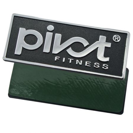 ABS-Schild mit schwarzer Farbfüllung und klebender Rückseite