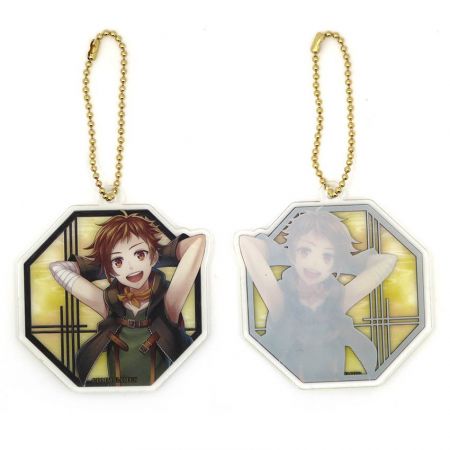 Chìa khóa nhựa acrylic làm theo yêu cầu - Chìa khóa nhựa acrylic in một mặt