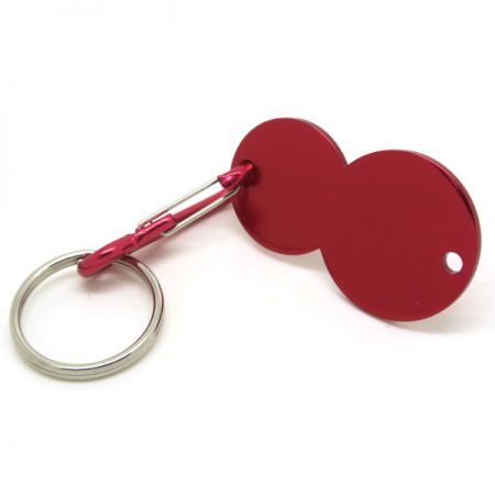 알루미늄 트롤리 코인 키링