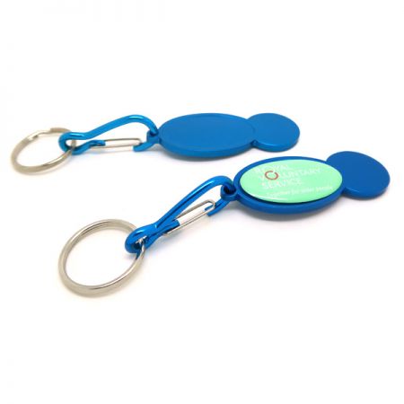 楕円形アルミニウム製トロリーコイントークン