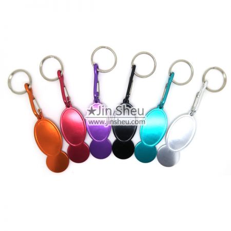 Aluminum anodized color Trolley Coin Token