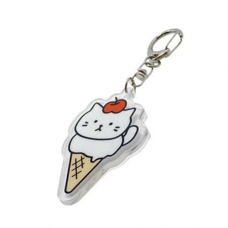 아이스크림에 있는 고양이 아크릴 키링