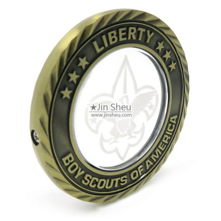 moedas de cristal de escoteiro