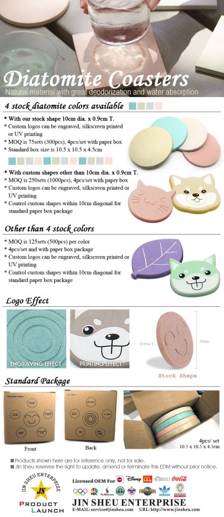 珪藻土コースター