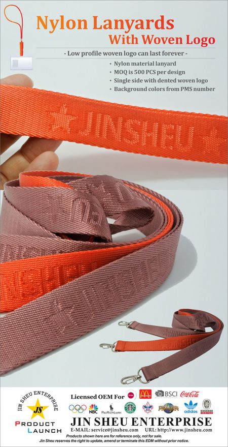 Dây đeo cổ tay Nylon với logo dệt - Dây đeo cổ tay dệt Nylon tùy chỉnh