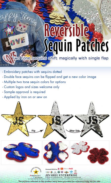 Reversible Sequin Patches