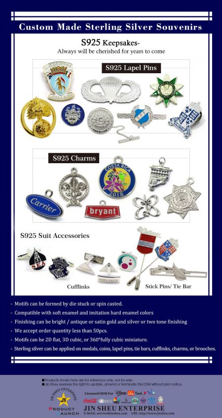 Tilpassede sterling sølv souvenirs - Tilpassede sterling sølvprodukter