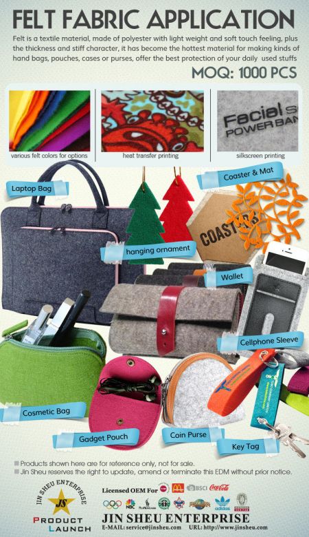 Toepassing van viltstof - Toepassing van viltstof