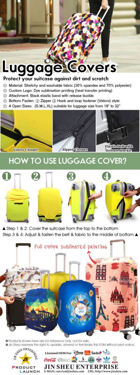 Werbe-Schutzhüllen für Koffer