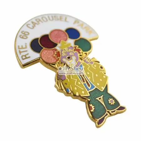 Custom Cloisonne Pins - Clown Hard Enamel Badges