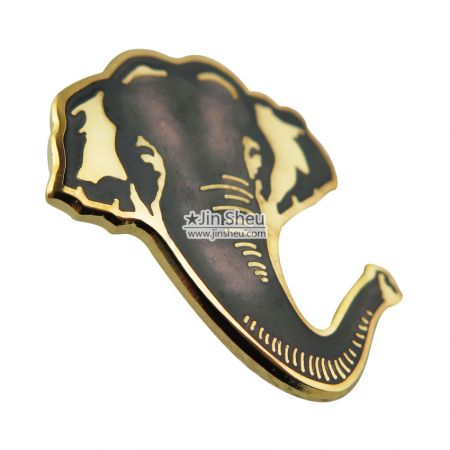 Pamiątkowe piny z emalią twardej - Piny z emalią cloisonne w kształcie słonia