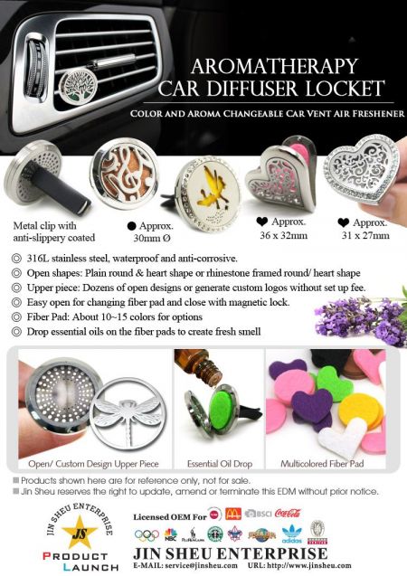 Aromaterápiás autó diffúzor medál