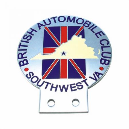 Custom club car badge - military auto emblems and badges