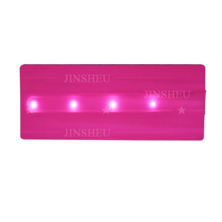 Bình làm lạnh bằng neoprene màu hồng với đèn LED