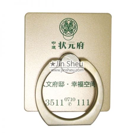 ゴールドカラーの携帯電話ホルダーリング