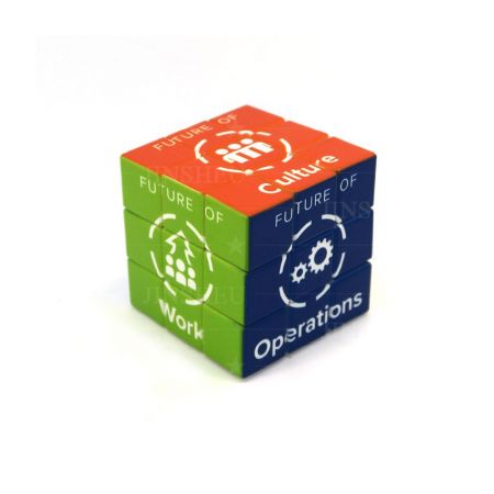 Cube de puzzle avec logo personnalisé de 5,7 cm