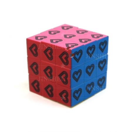 Cube de puzzle avec logo personnalisé et porte-clés