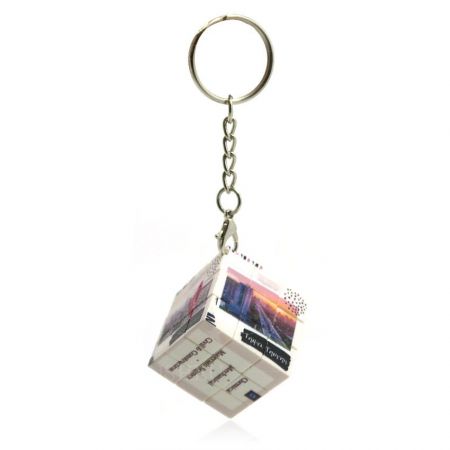 Benutzerdefinierte Micro Magic Cube Schlüsselanhänger