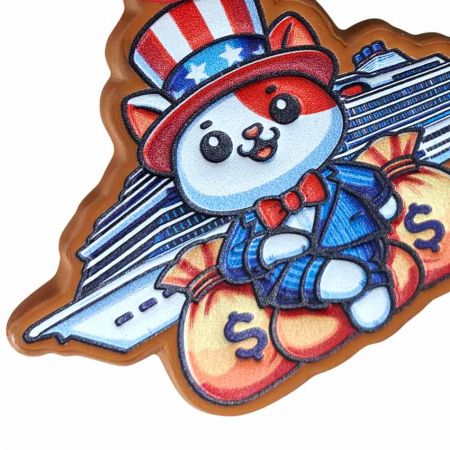 lähikuva kohokuvioinneista ja painatuksista