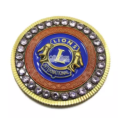 souvenir de leões de metal personalizado