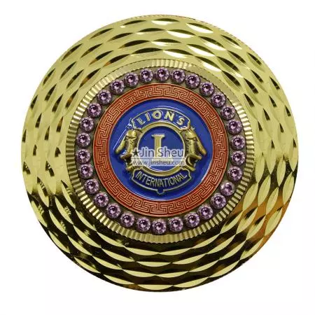 Quà tặng kim loại với mặt cắt kim cương - Đồng xu cắt kim cương tùy chỉnh