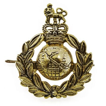 Kuninkaallisten merijalkaväen lippalakki - WW1 kuninkaallisen merijalkaväen joukkojen lippalakki merkki