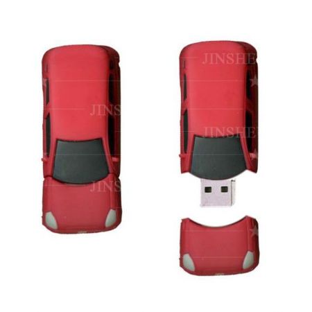 Brindes personalizados em forma de carro em PVC 3D para pen drive USB - Pen drives personalizados como presente