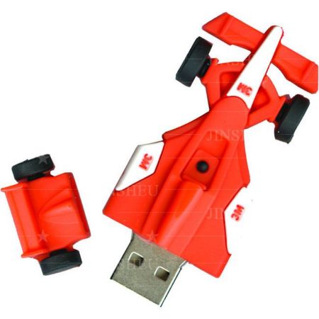 Proveedor de Memorias USB en forma de Coche de Carreras Rojo - Memorias USB personalizadas