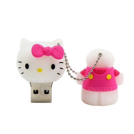 Unidade flash USB OEM Hello Kitty - Pen drive de desenho animado OEM