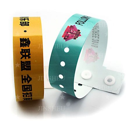 Bracelets d'événement personnalisés - Bracelet d'identification en PVC jetable