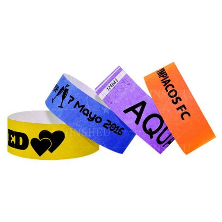 สายข้อมือ Tyvek - สายข้อมือ Tyvek ที่พิมพ์แบบกำหนดเอง