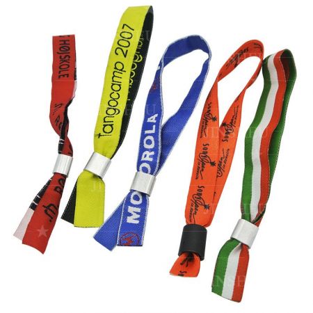 Disposable Fabric Wristbands - Fabric Festival Wristbands