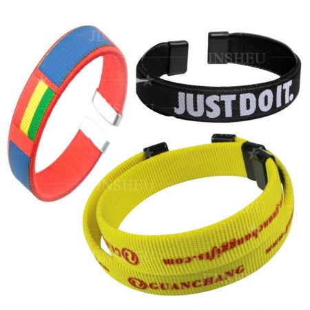 Personalized Polyester Bracelets - Personalized ABS Wristbands