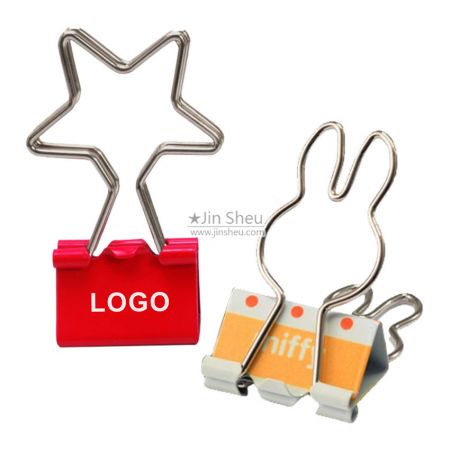 Clips de fichário com LOGO personalizado - clips de pasta com logotipo