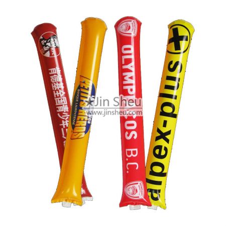 Inflatable Rally Sticks Custom Shapes noise sticks | Personalized Metal & Silicone Promotional ...