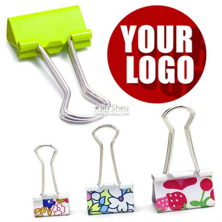 Normal Shape Handle Binder Clips - personalized binder clips