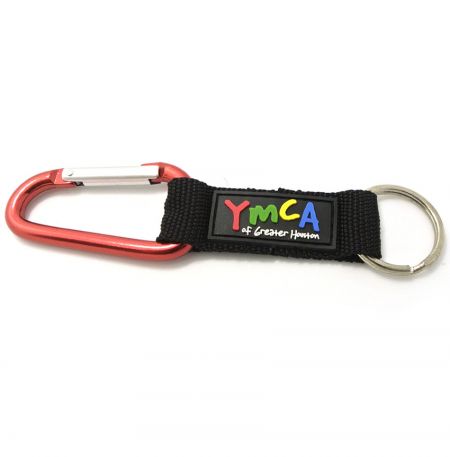 Dây đeo carabiner ngắn với nhãn PVC mềm - Dây đeo carabiner ngắn với nhãn PVC mềm
