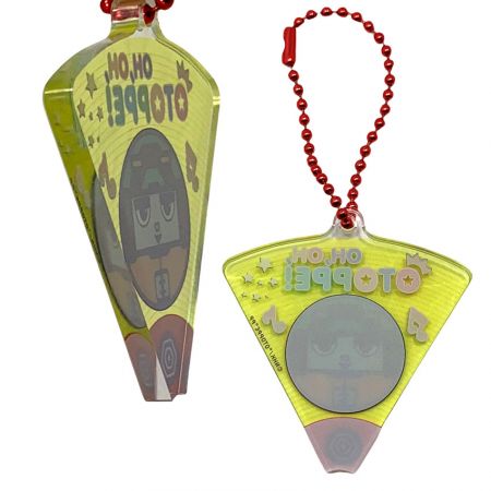 chìa khóa acrylic tùy chỉnh với dây xích sắt