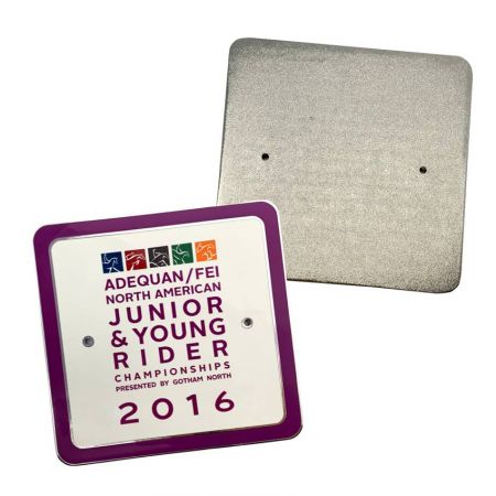 badge per griglia anteriore con stampa serigrafica a 6 colori