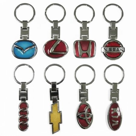 Breloczki na klucze z logo samochodu ze stopu cynku - Breloczki na klucze z logo samochodu ze stopu cynku