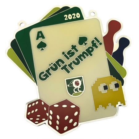 benutzerdefinierte, geprägte Medaille für ein Kartenspiel