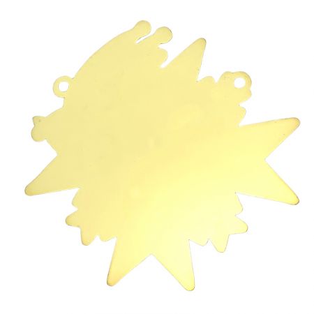 Il retro della medaglia fiesta che è placcato in oro lucido