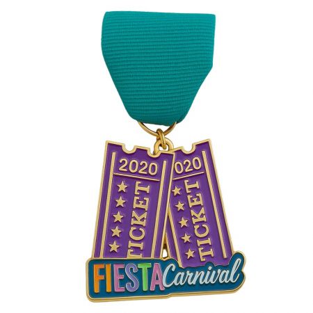 Fiesta karnevalsmedalje med bånddrape