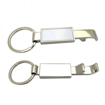 Zinc Alloy Bottle Opener with Custom Epoxy Sticker